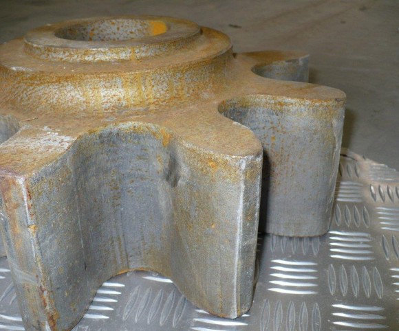 Wasserstrahlschneiden Anwendung Zahnkranz